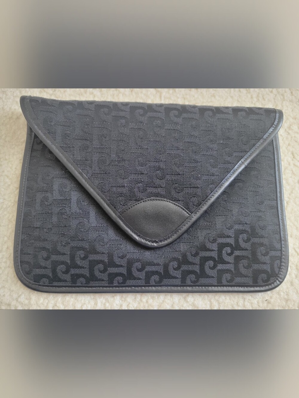 Black Envelope Clutch/ Unisex
